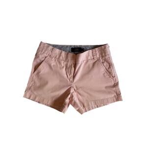J Crew Short Women's 4 4" Petal Pink Chino100% Cotton old money preppy nautical